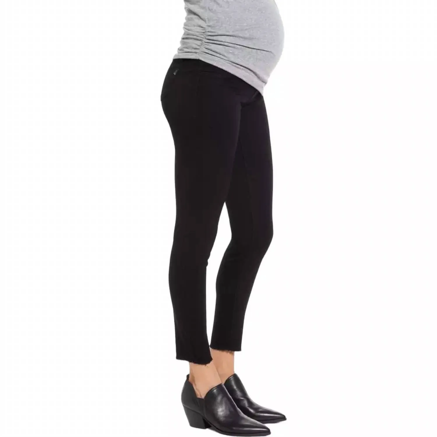 1822 Denim - Re:Denim Frayed Hem Skinny Maternity Jeans
