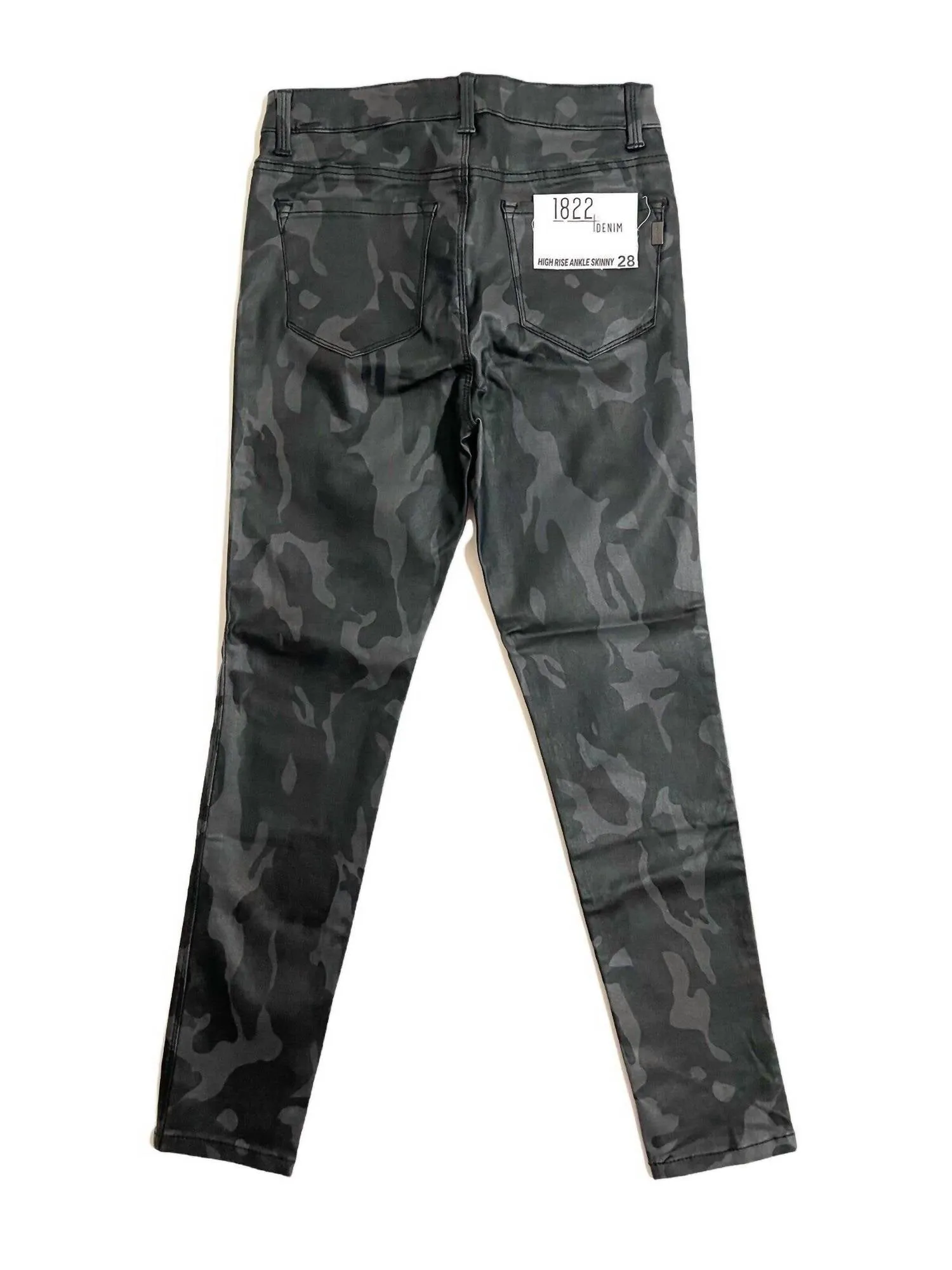 1822 Denim - Women's Camo Coated Skinny Ankle Jeans