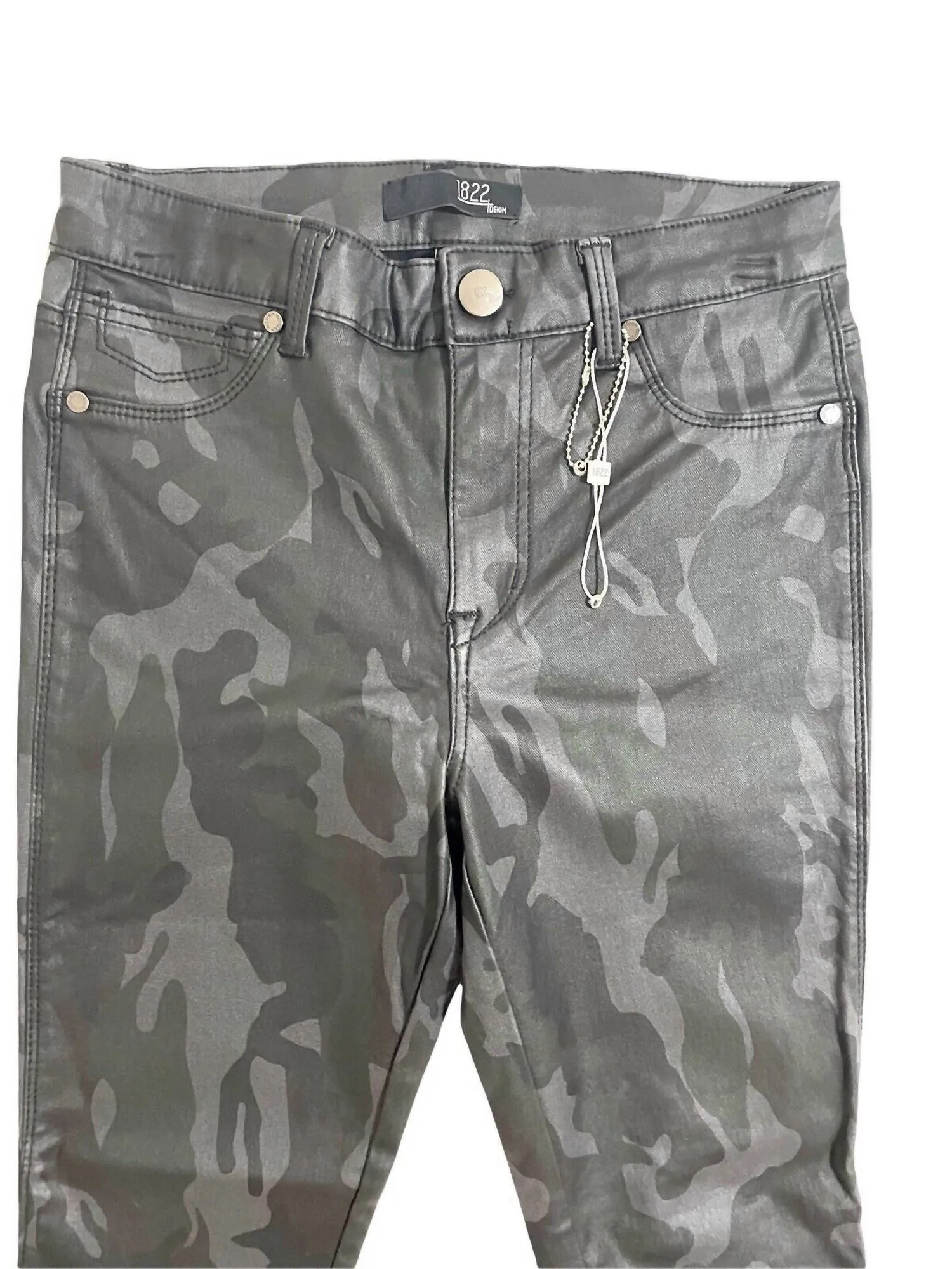 1822 Denim - Women's Camo Coated Skinny Ankle Jeans