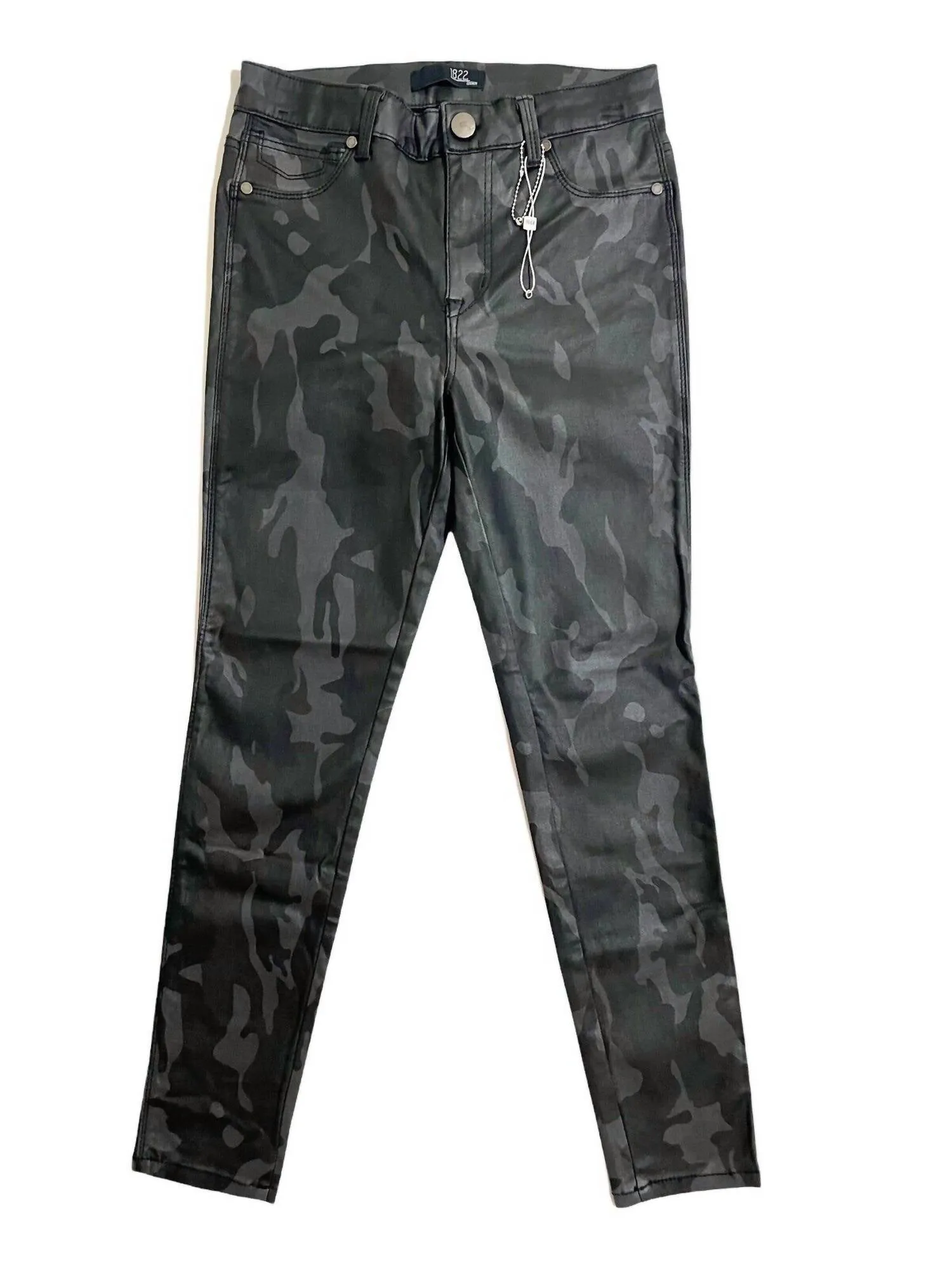 1822 Denim - Women's Camo Coated Skinny Ankle Jeans