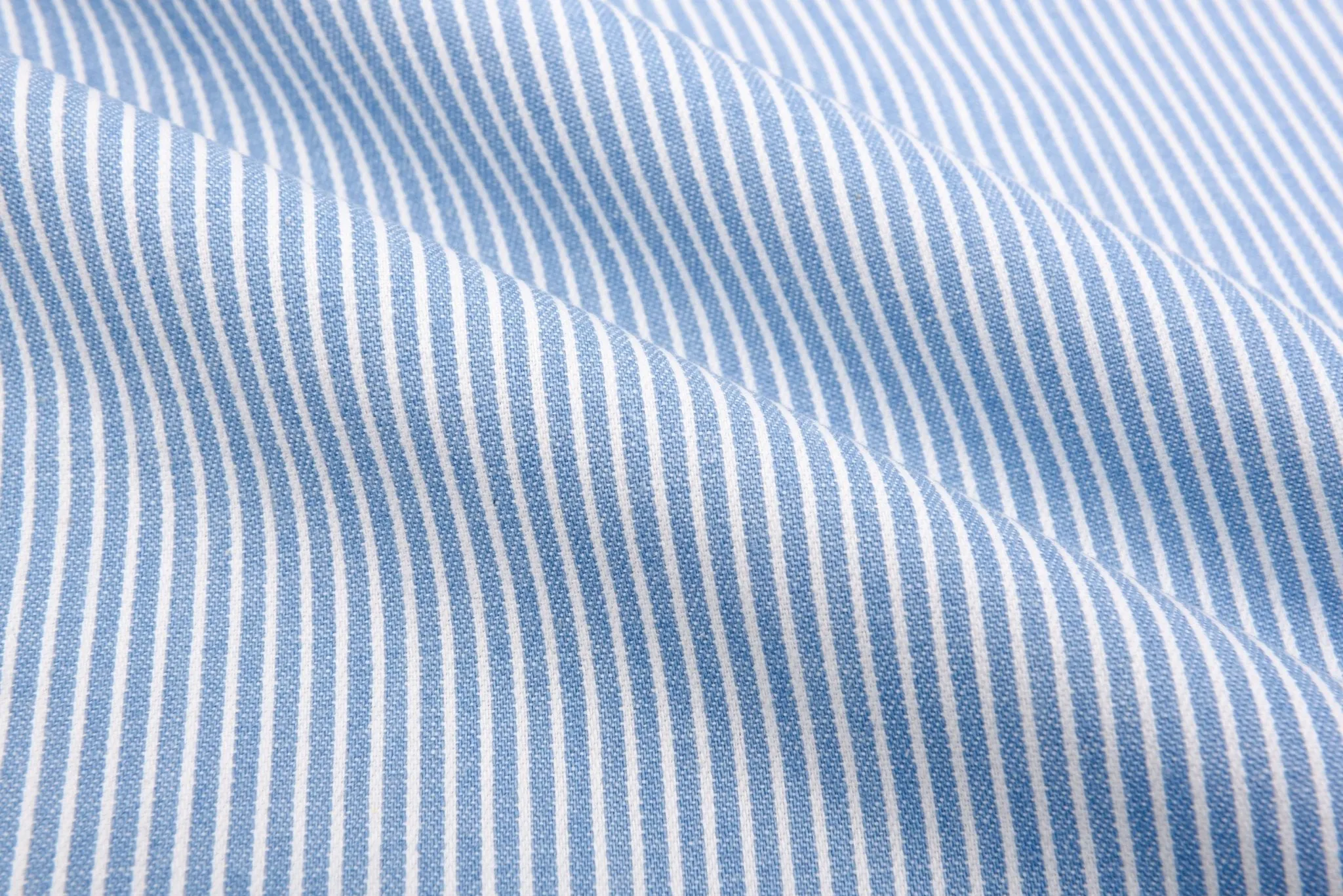 8oz Anthracite Stripe Washed Denim Fabric