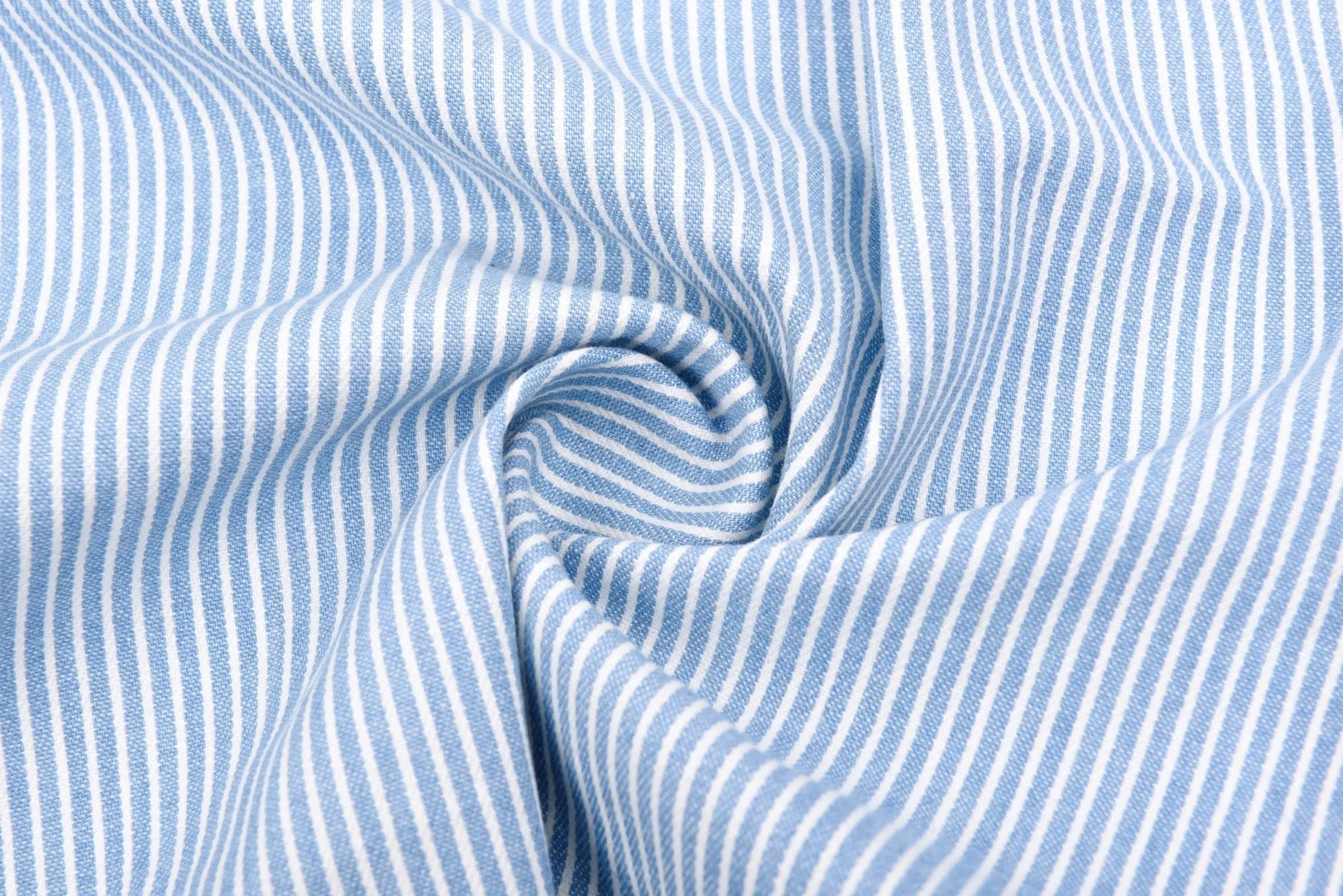 8oz Anthracite Stripe Washed Denim Fabric