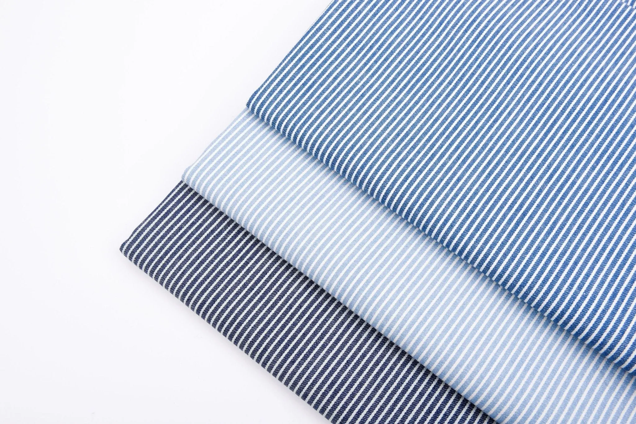 8oz Anthracite Stripe Washed Denim Fabric