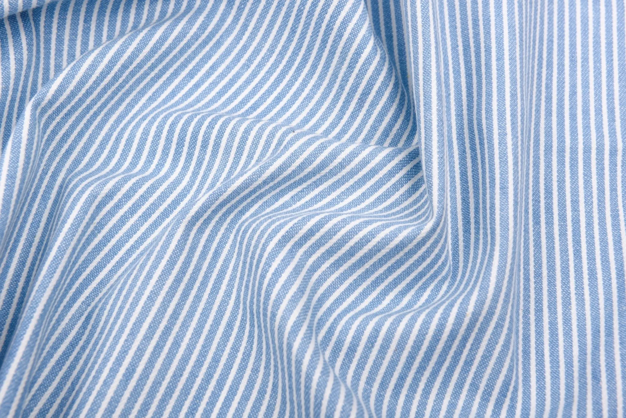8oz Anthracite Stripe Washed Denim Fabric