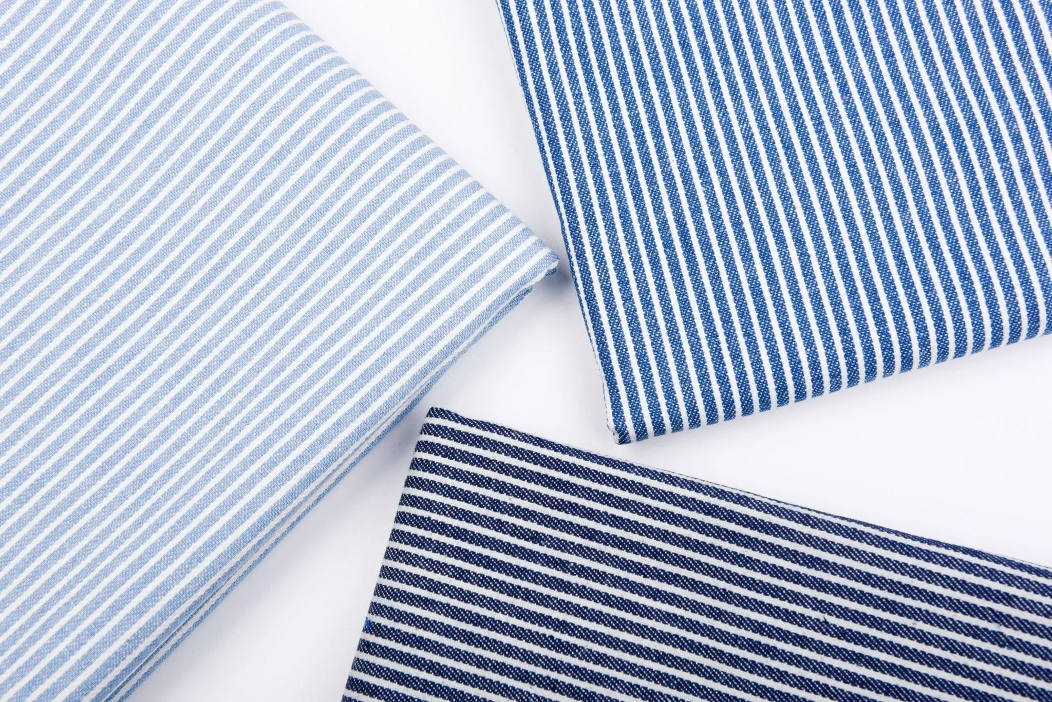 8oz Anthracite Stripe Washed Denim Fabric