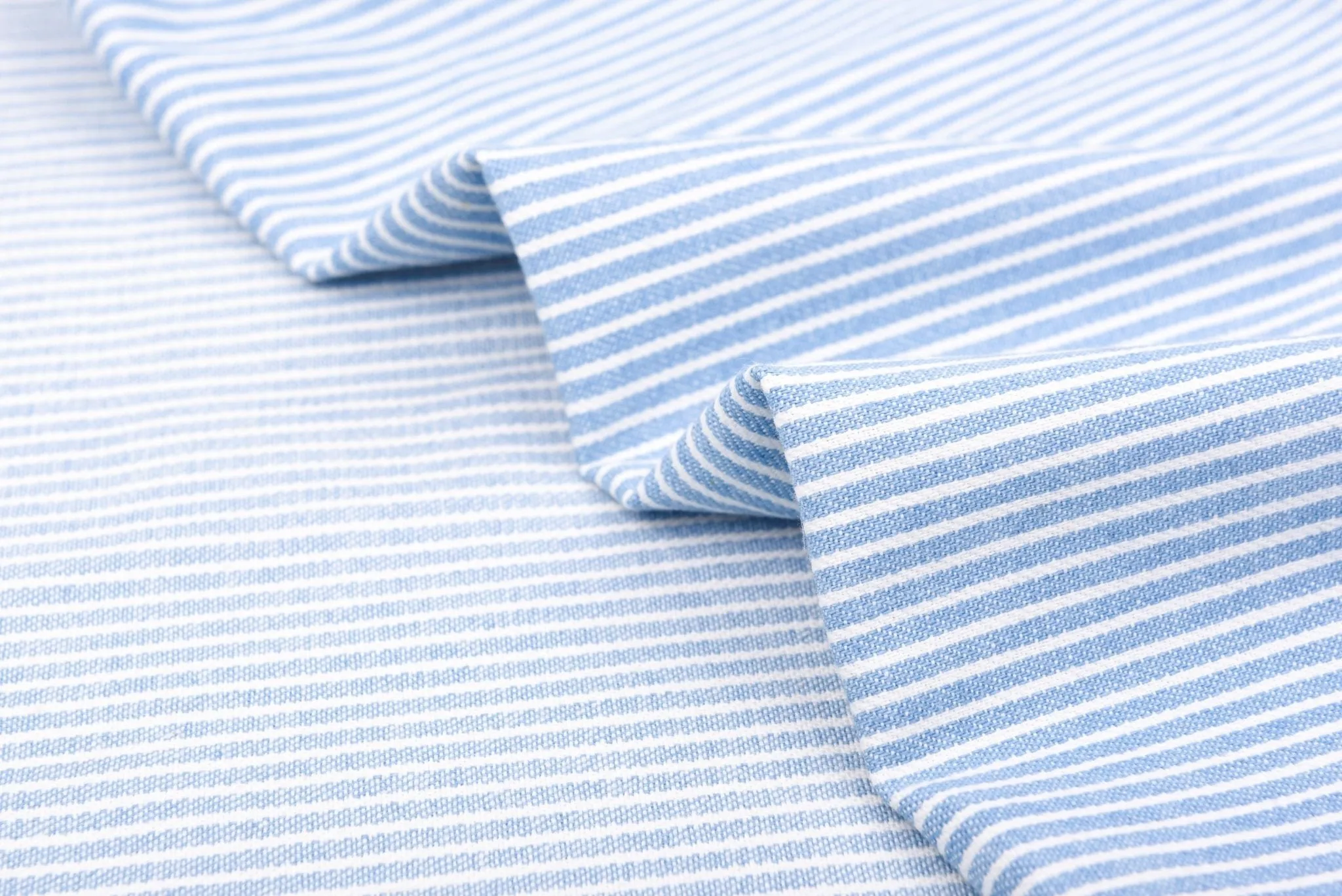 8oz Anthracite Stripe Washed Denim Fabric