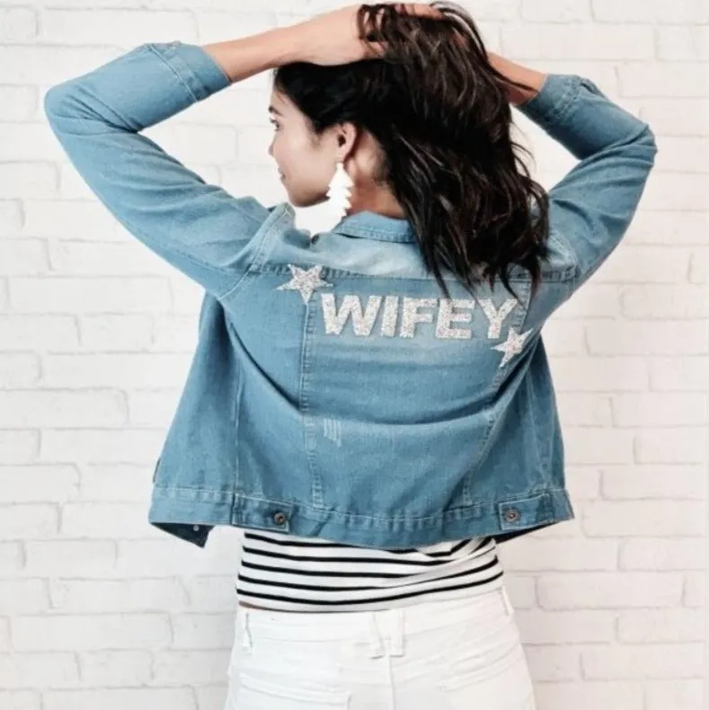 'Bride' Blue Denim Jacket