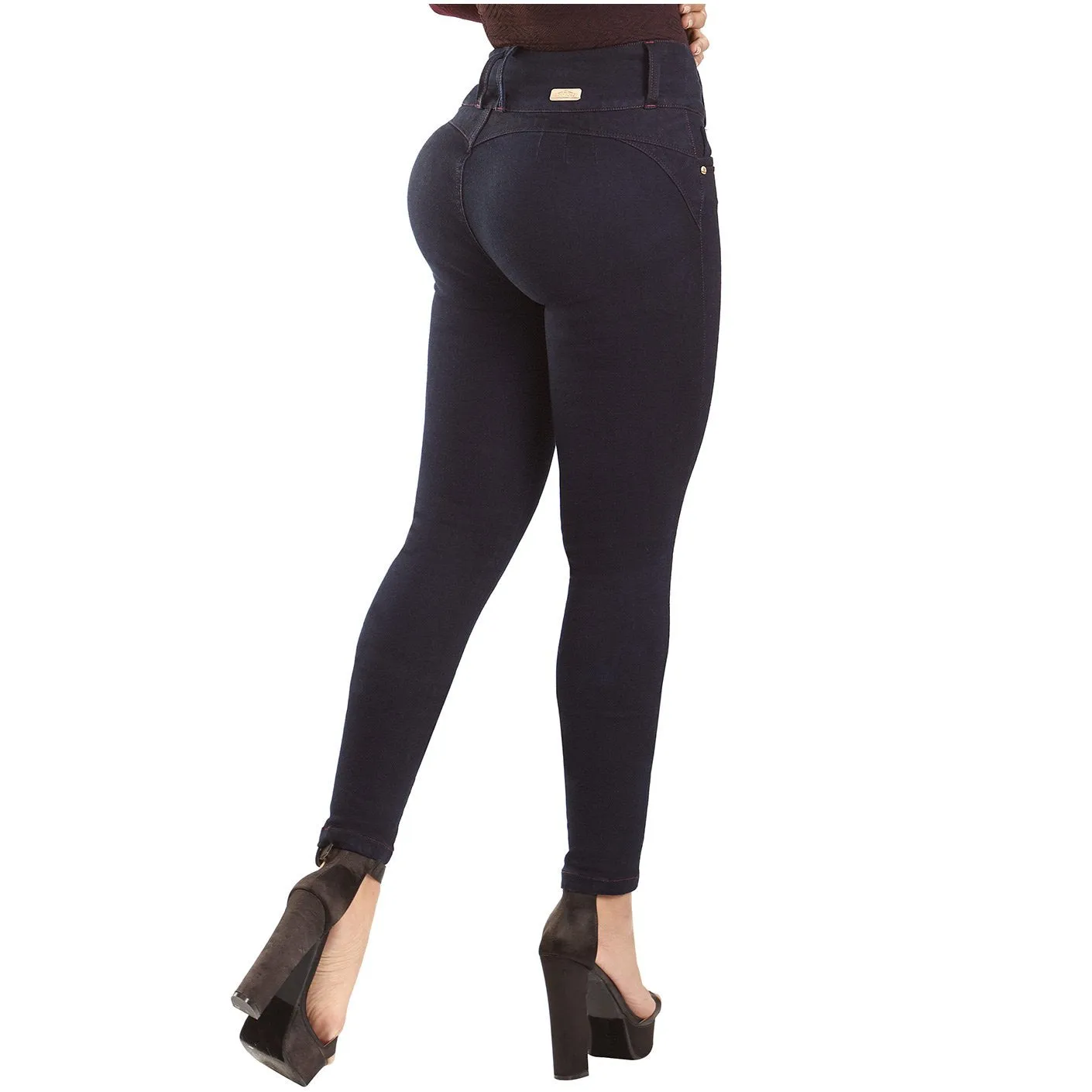 Colombian Mid Rise Skinny Jeans for Women LT.Rose CS3003