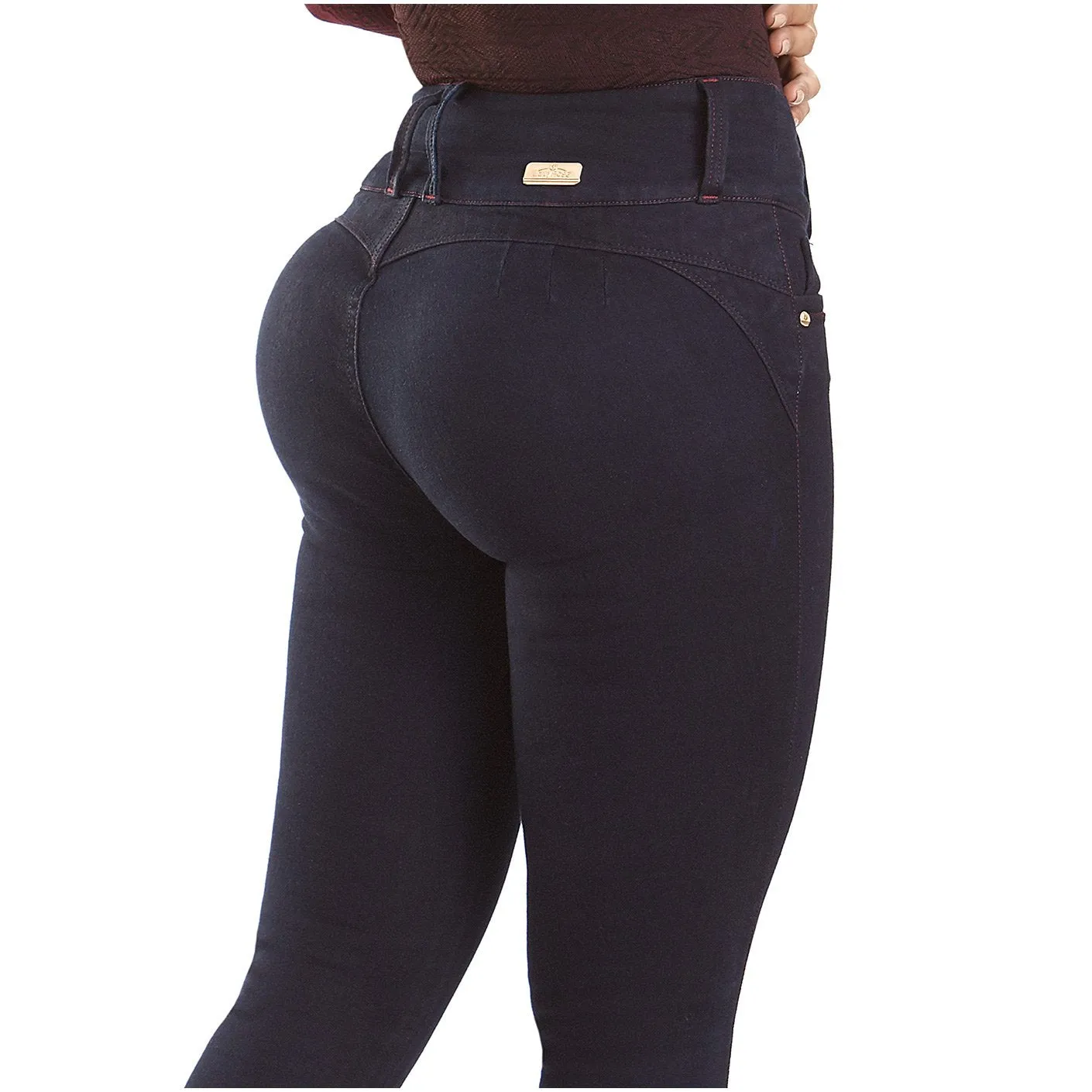 Colombian Mid Rise Skinny Jeans for Women LT.Rose CS3003