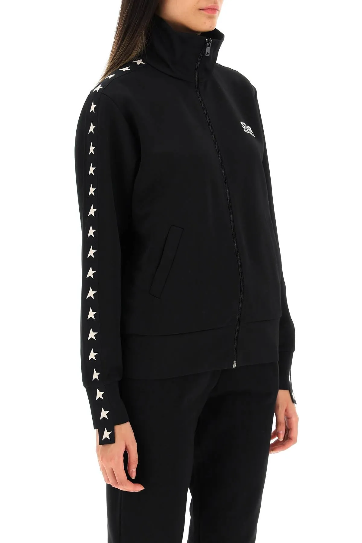 denise slim jacket black with white stars GWP00875 P000520 BLACK/WHITE