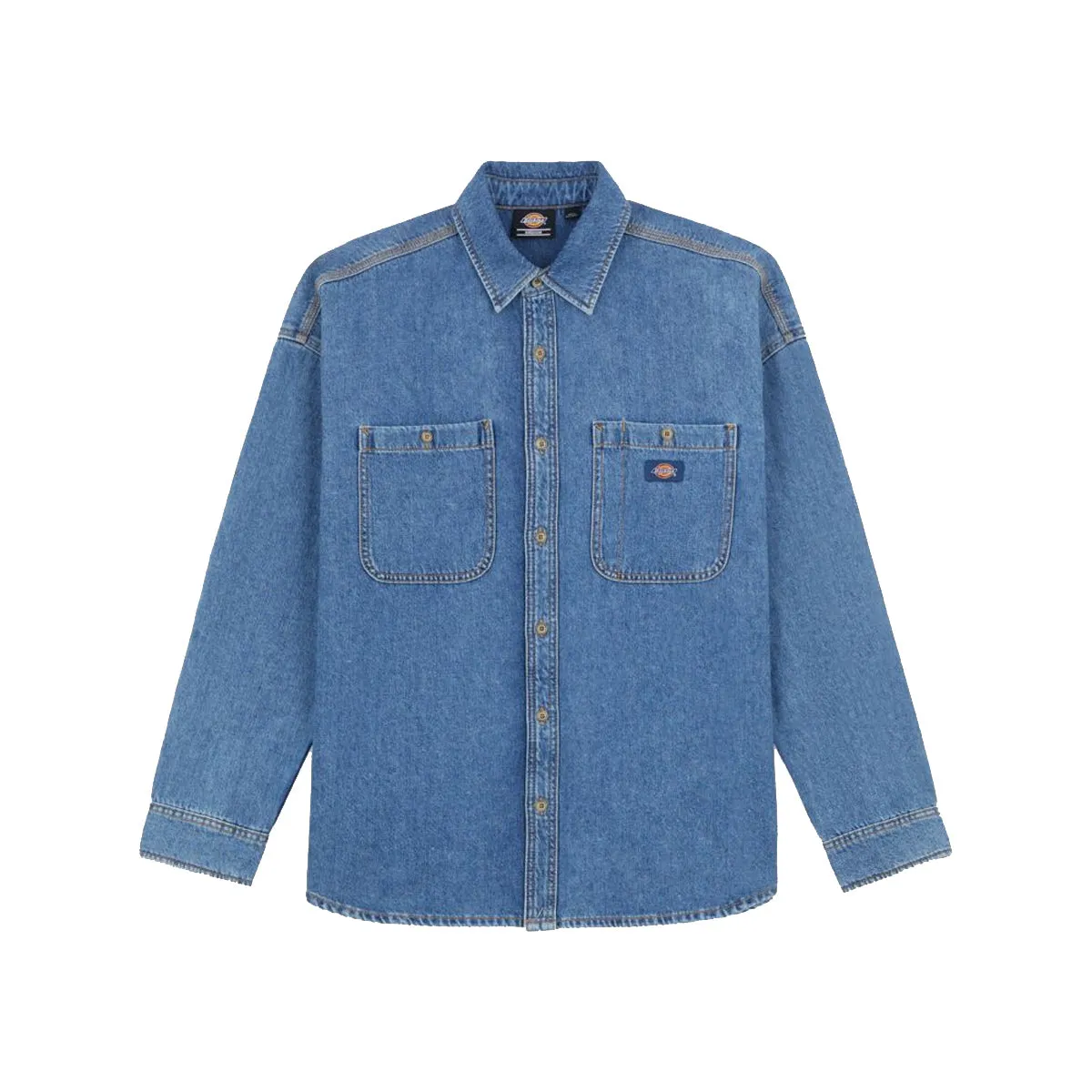 Dickies - Camicia di Jeans Houston Classic Blue - DK0A4YF5 - CLASSIC/BLUE