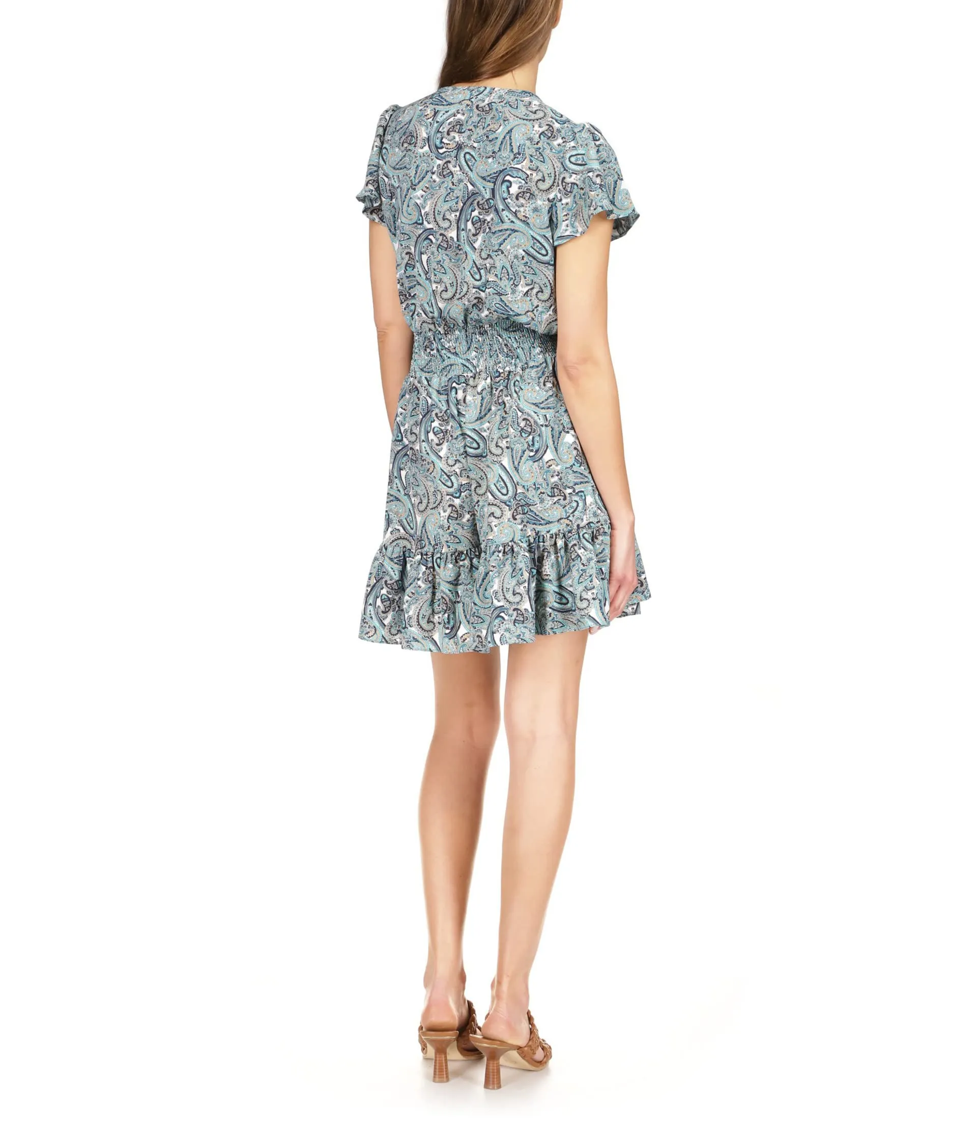 Dress MICHAEL Michael Kors, Paisley Short Sleeve Wrap Dress