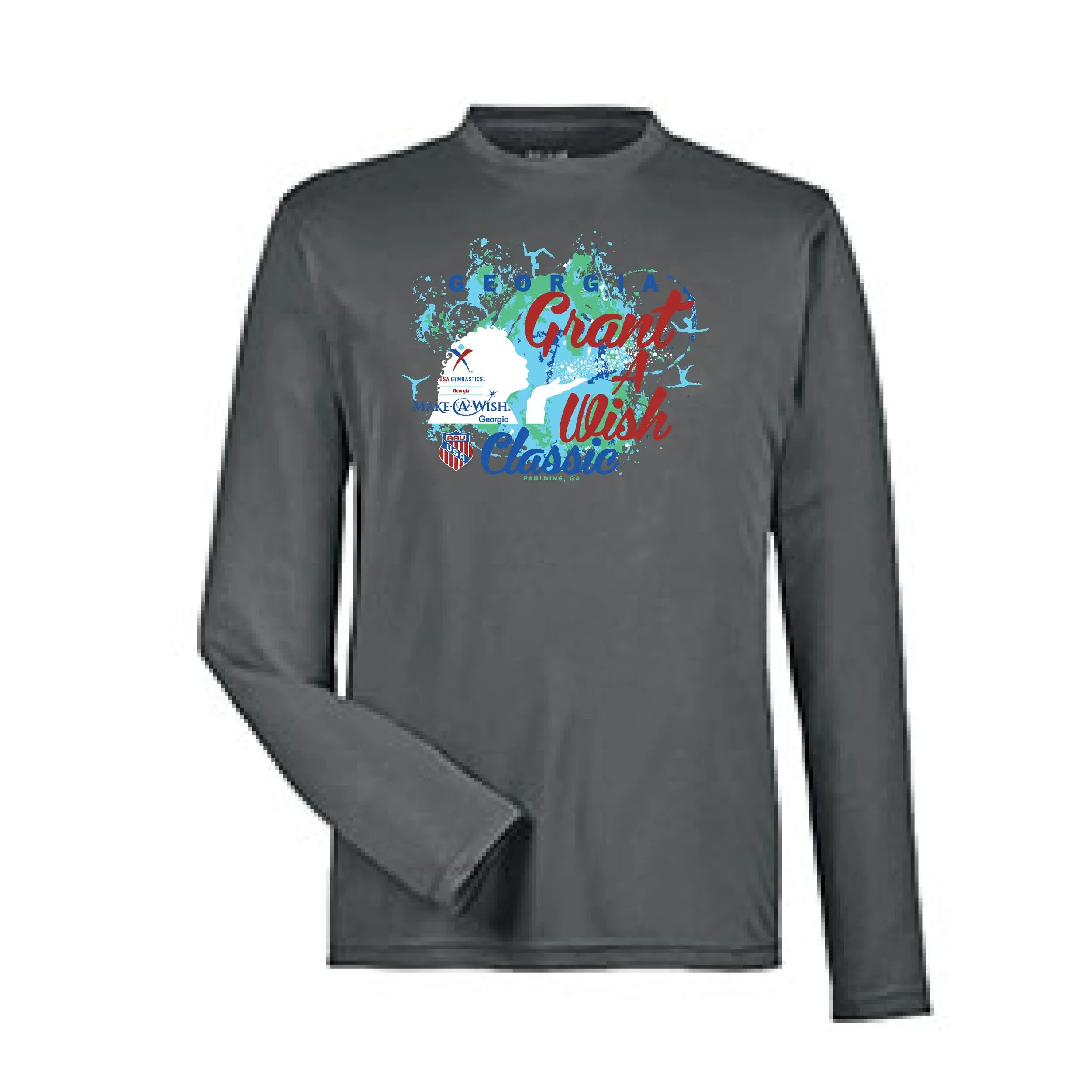Dri-Fit Long Sleeve Shirts GA Grant a Wish Classic