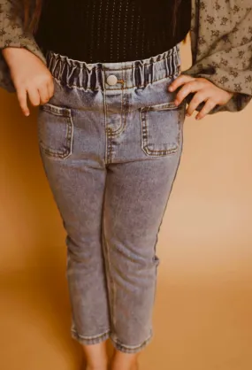 Gianna Girls Elastic Waist Denim Pants