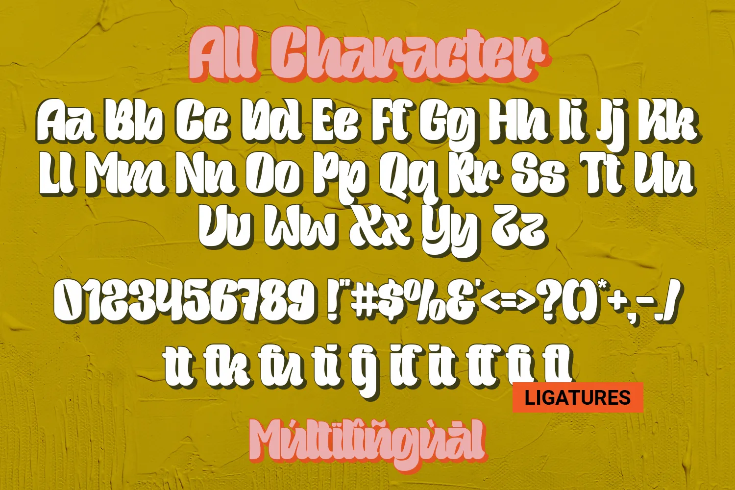 Hurlers - Display Font with Shadow