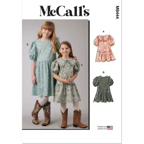 McCall's Pattern M8444 Children's and Girls' Dresses