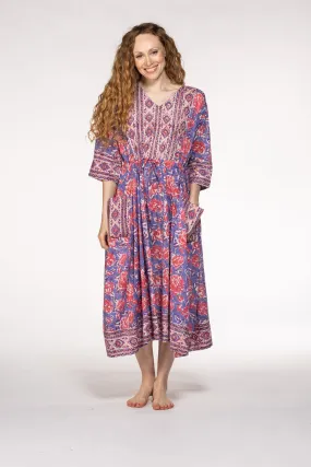 New Prem Pocket  Dress Hand Block Printed in Pure Cotton SS24