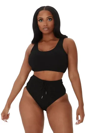 SIMPLE AND SWEET BIKINI-BLACK