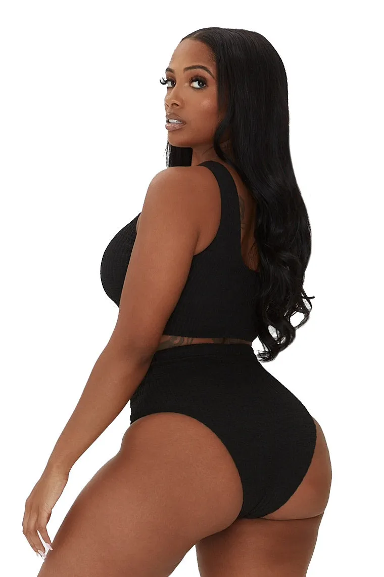 SIMPLE AND SWEET BIKINI-BLACK