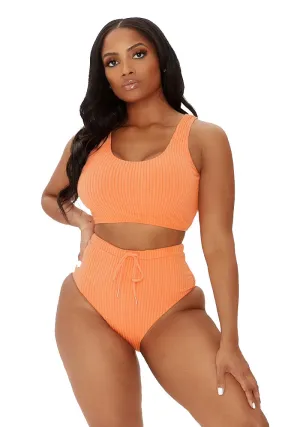 SIMPLE AND SWEET BIKINI-ORANGE