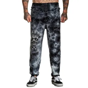 Sullen Holmes Acid Wash Mens Sweat Pants