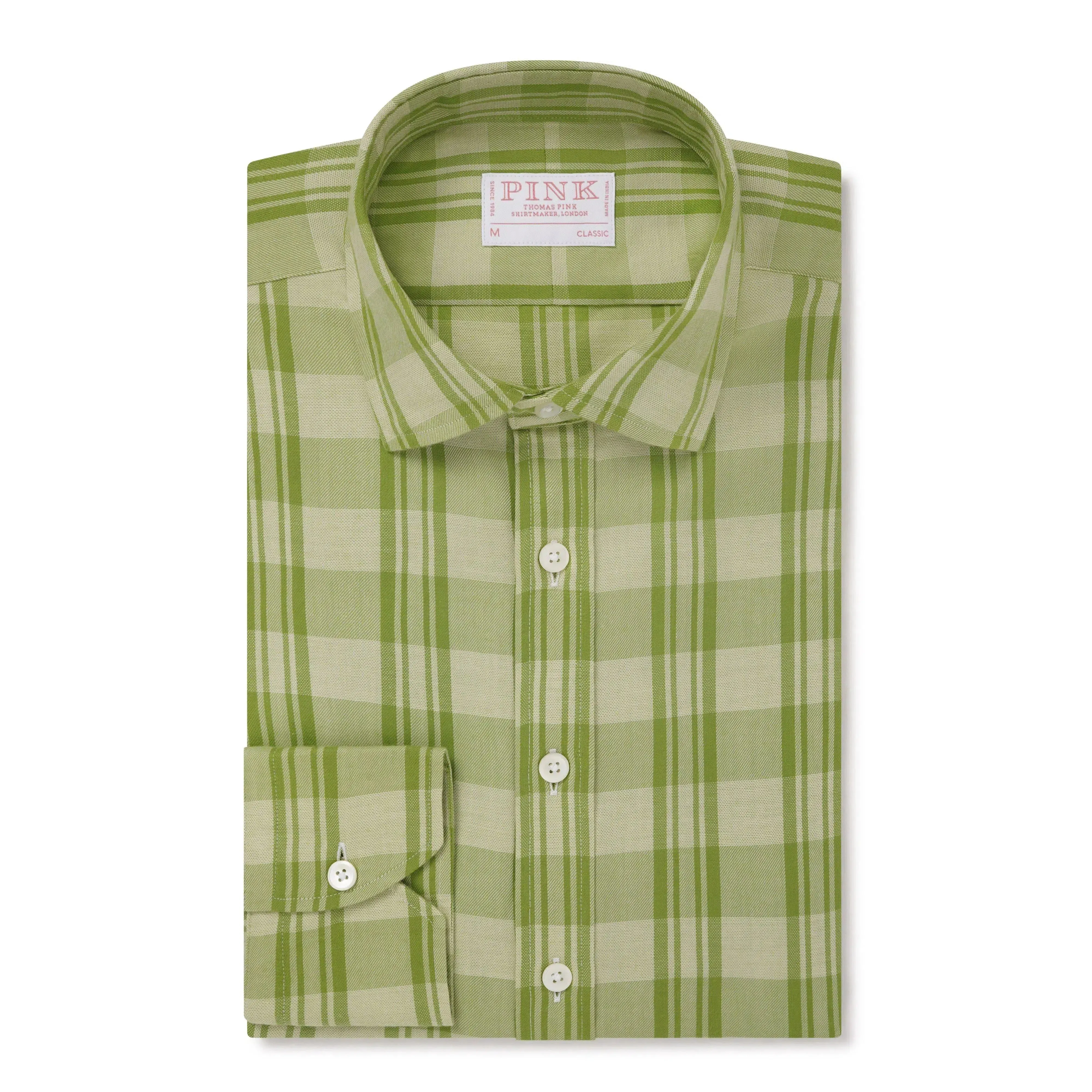 Thomas Pink Classic Fit Smart Casual Brushed Check Shirt