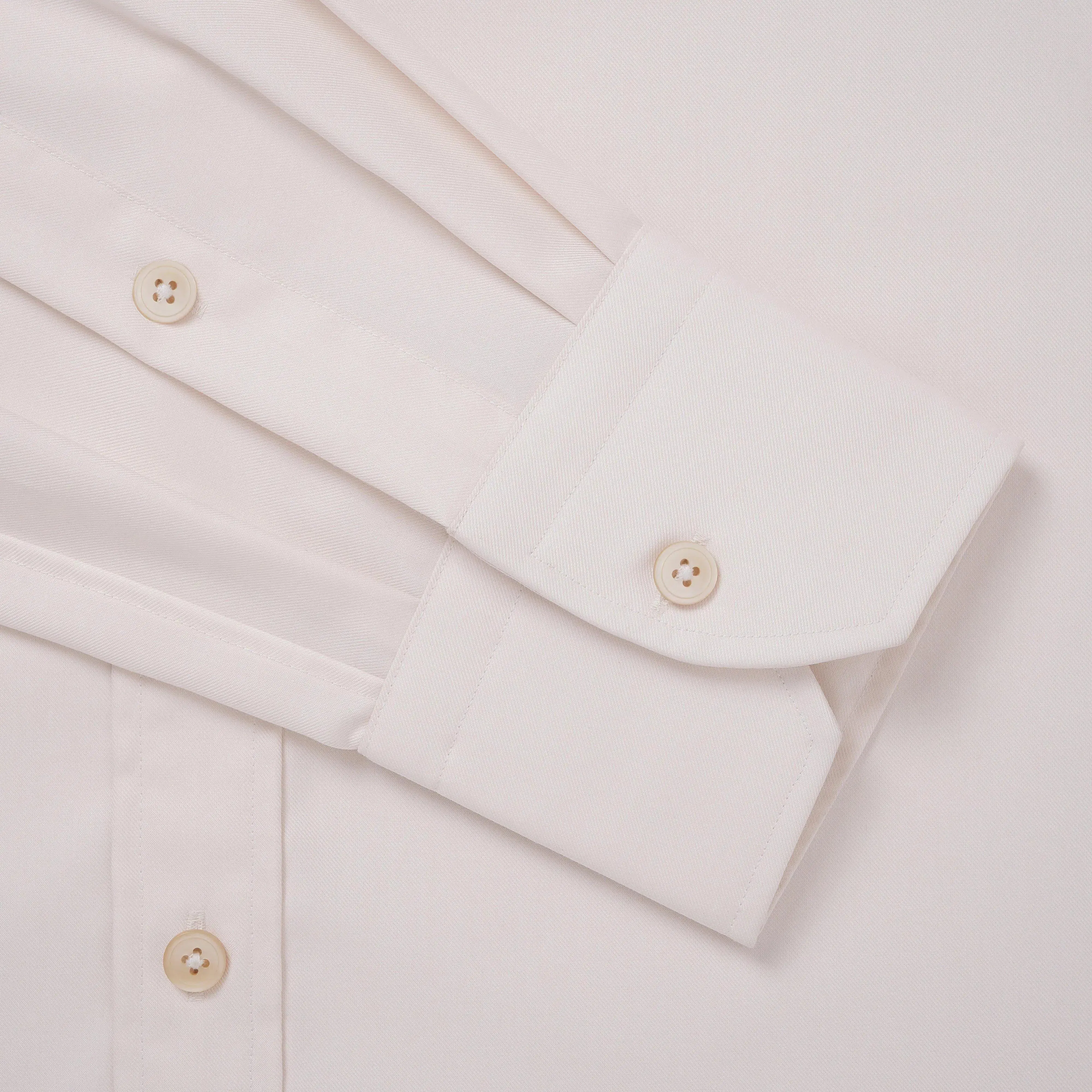 Thomas Pink Shirt Classic Fit Twill Plain White Formal Cotton