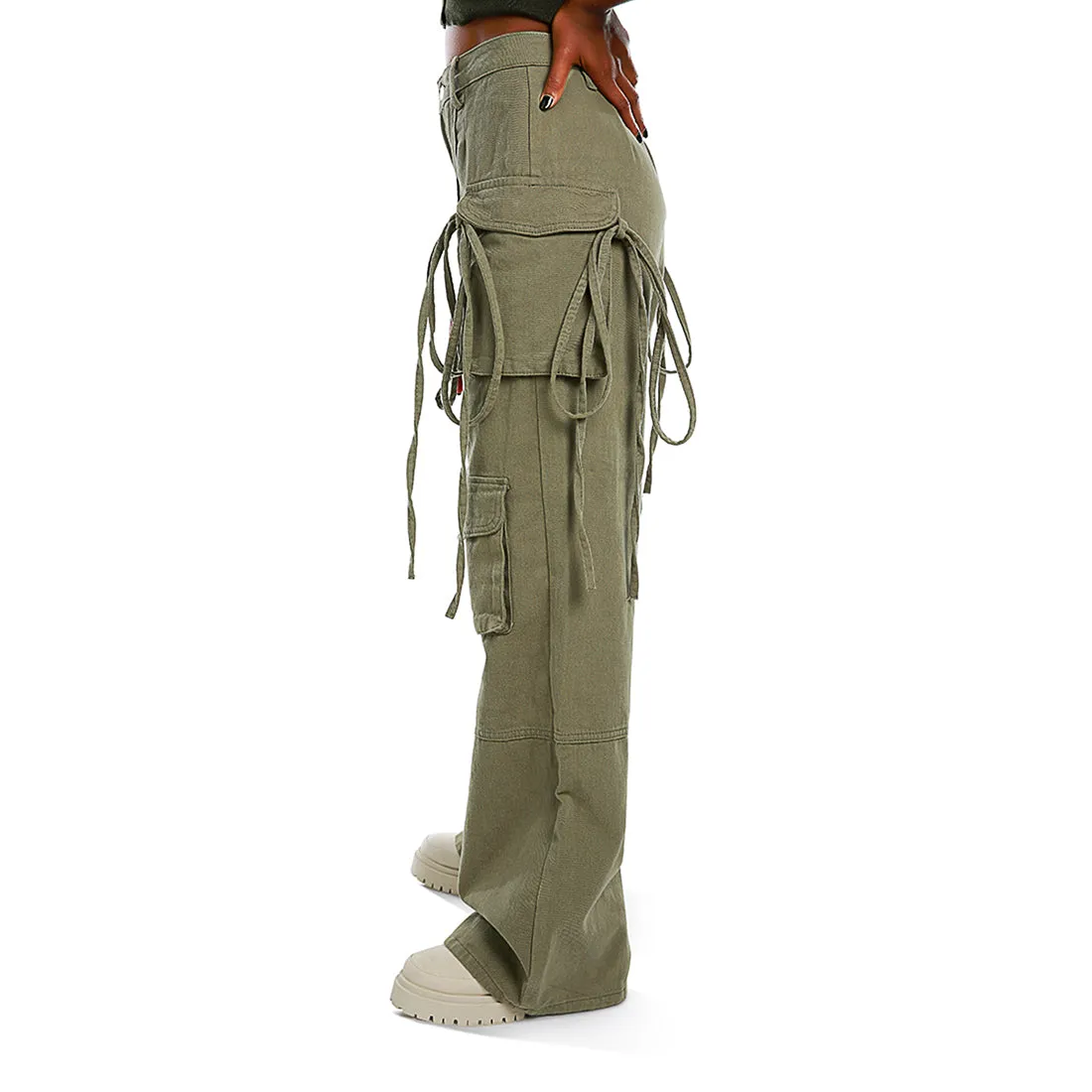 Utility Drawstring Pocket Pants