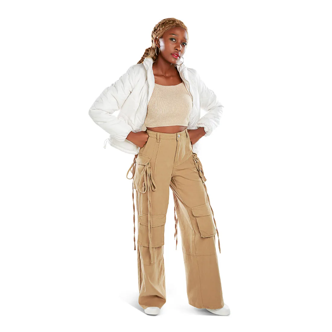 Utility Drawstring Pocket Pants